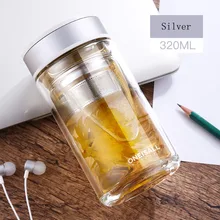 Леди Мода стекло Прозрачный 320 мл для кофе цветок в чай-чай толще стекло офис чайный стакан с чайным впрыскивателем девушка воды стекло