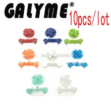 10 шт./партия, Новые многоцветные A B кнопки, выключатель, кнопки D колодки, кнопки питания, подходят для GameboyPocket GBO DMG Pocket