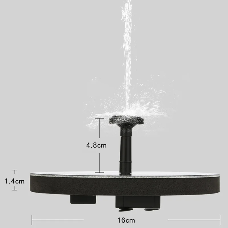 1,5 Вт Набор для полива солнечного фонтана, солнечный насос для бассейна, пруда, погружной водопад, Плавающий Солнечный фонтан для сада