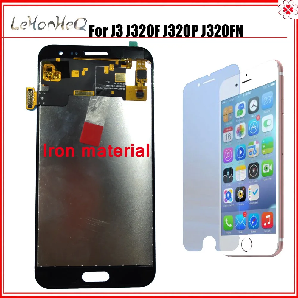 

Test For Samsung J3 2016 J320 J320FN J320F J320G LCD Display Touch screen Digitizer Assembly J3 J320 Adjust Brightness LCD