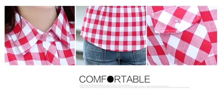 Blusa xadrez de flanela feminina, camisa casual