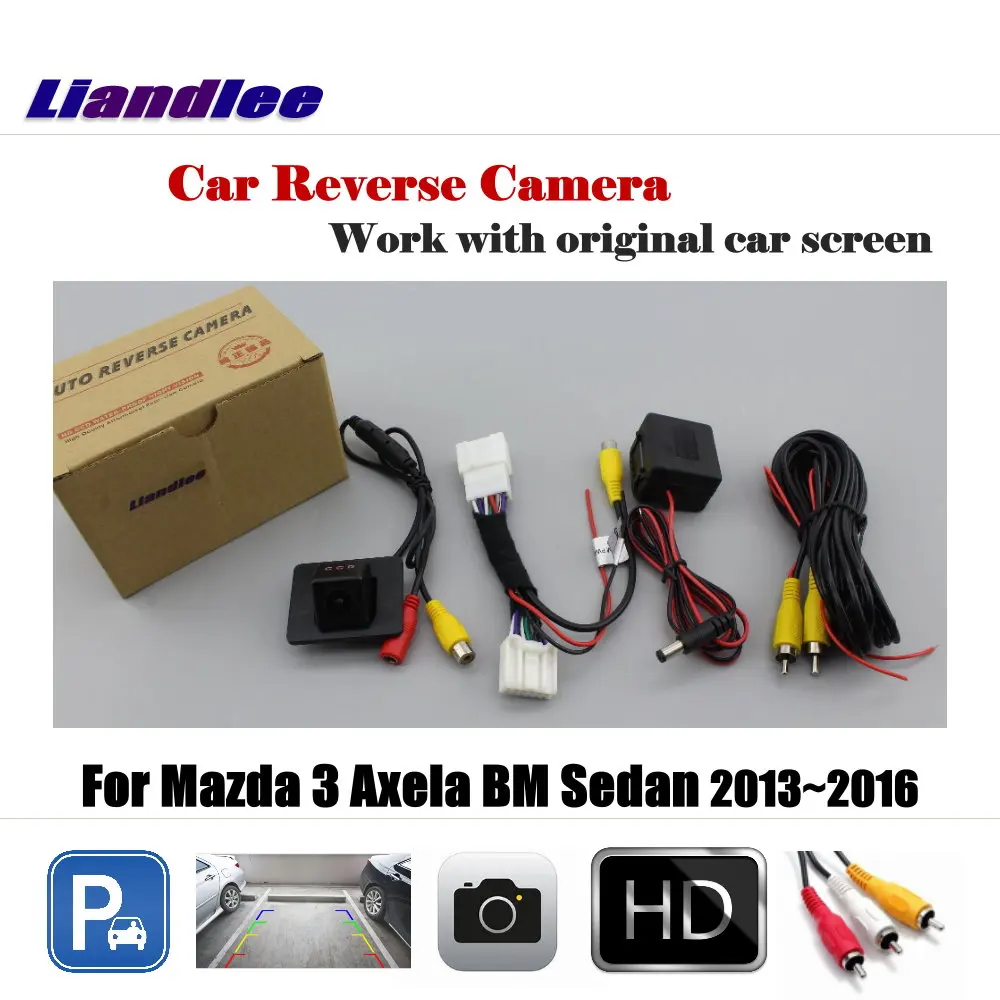 

For Mazda 3 Mazda3 Axela BM Sedan 2013-2016 Car Reverse Rearview Camera 6V Parking HD CCD SONY OEM CAM With Adapter