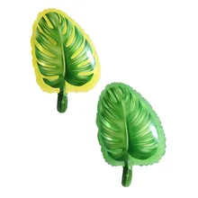 2pcs 52*38cm Tree Leaves Balloons Hot Summer Theme Party Decorations Palm Leaves for Wedding Birthday Party supplies kids Toys