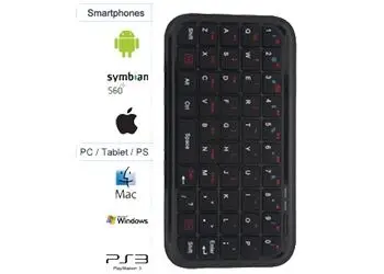 Мини перезаряжаемая Беспроводная Bluetooth клавиатура для iphone 6 6s plus ipad samsung galaxy S4 S5 S6
