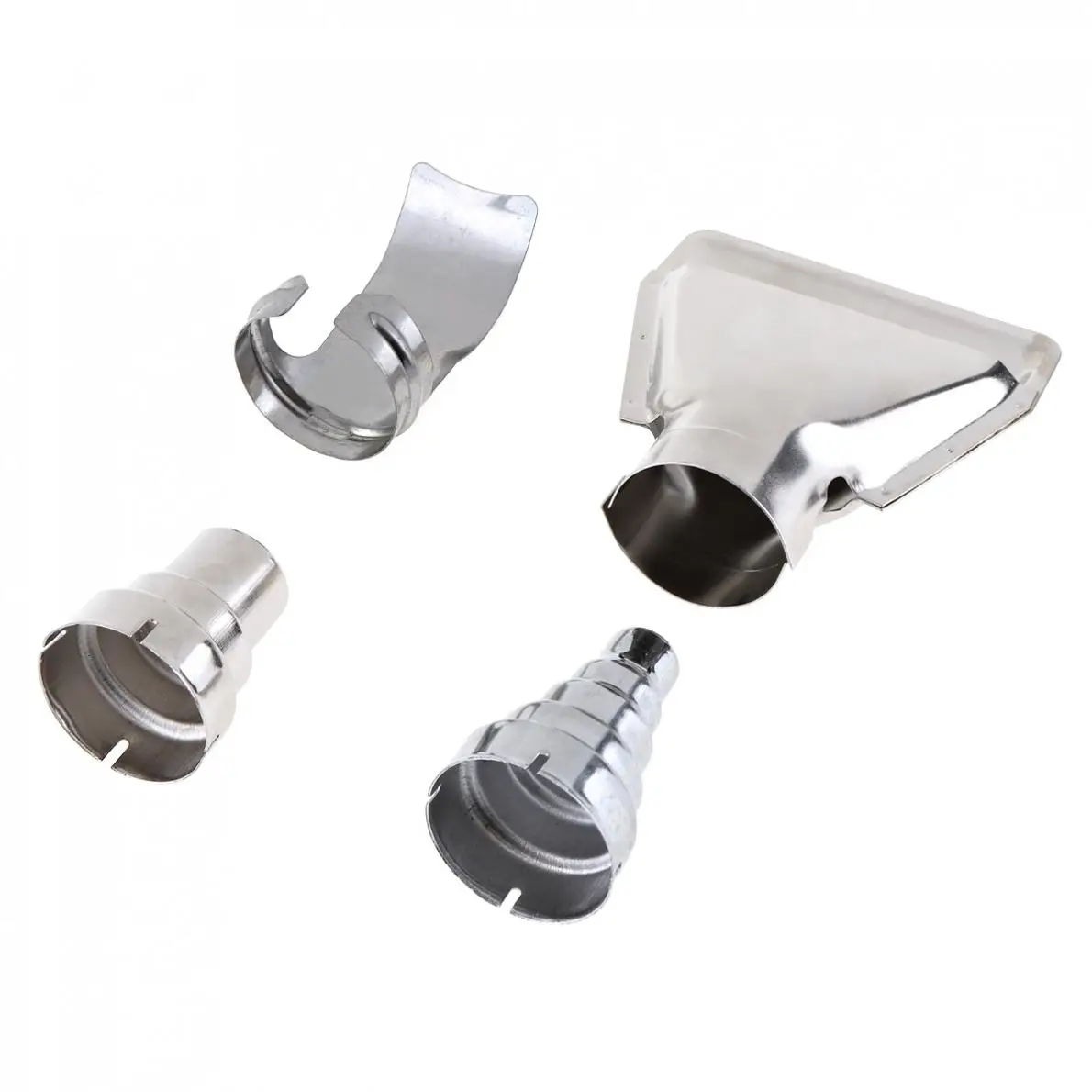 

4pcs/set Stainless Steel Heat Gun Air Nozzles Hotair Gun Accessories for Shrink Wrapping Quick Drying Thawing