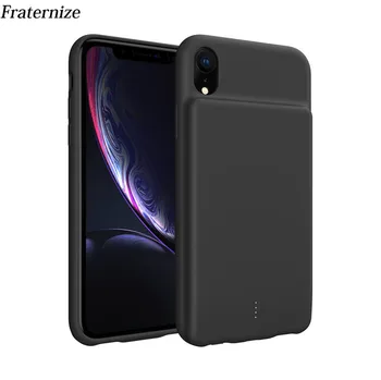 

For iPhone XR Case Portable Soft Liquid Silicone Battery Charger Case 5000mAh External Power Bank For iPhone XR Charging Cover