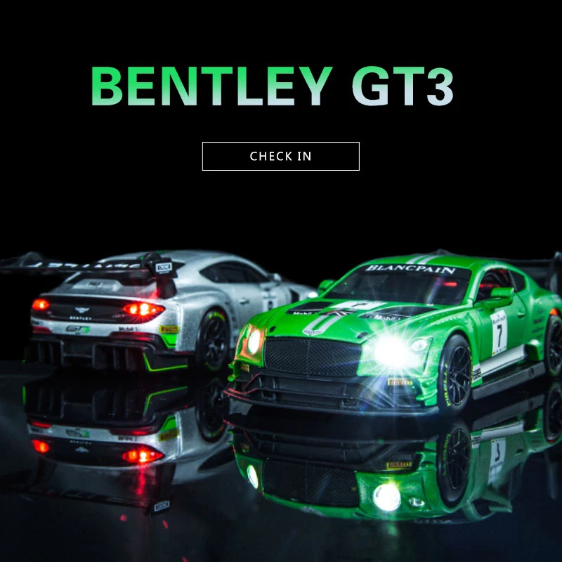 

Multi-brand GT3 racing car 1:32 Alloy Mercedes-Benz AMG Z4 R8 Pull Back Diecast car Model with sound light Toy Vehicles toys