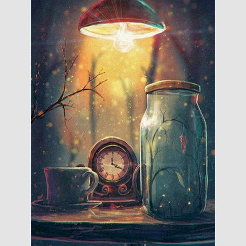 

FUYUN 5D Diy diamond painting cross stitch night scenery diamond embroidery Rhinestones diamond mosaic landscape Home Decoration