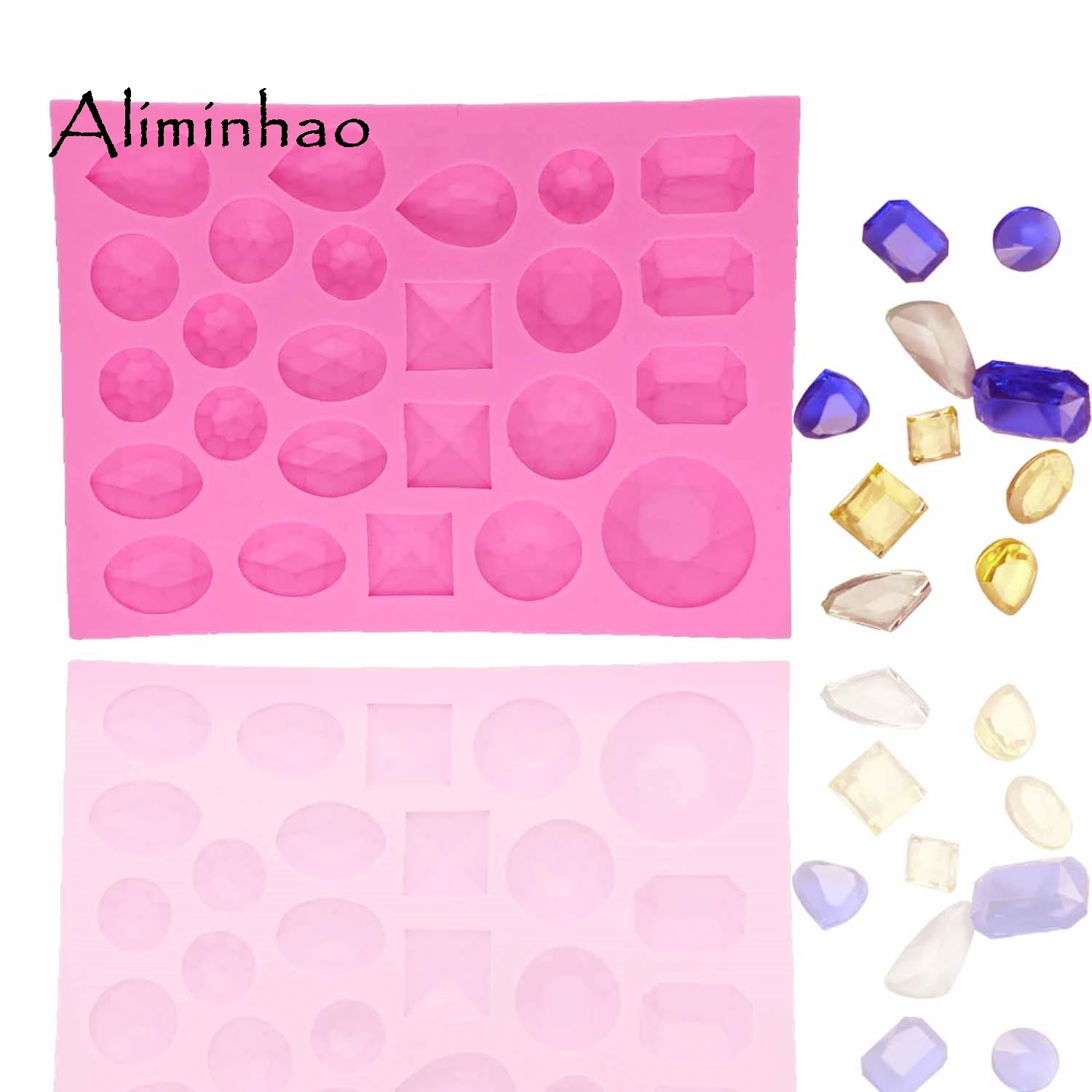 

B1281 силиконовая форма для украшения тортов в виде множества драгоценных камней