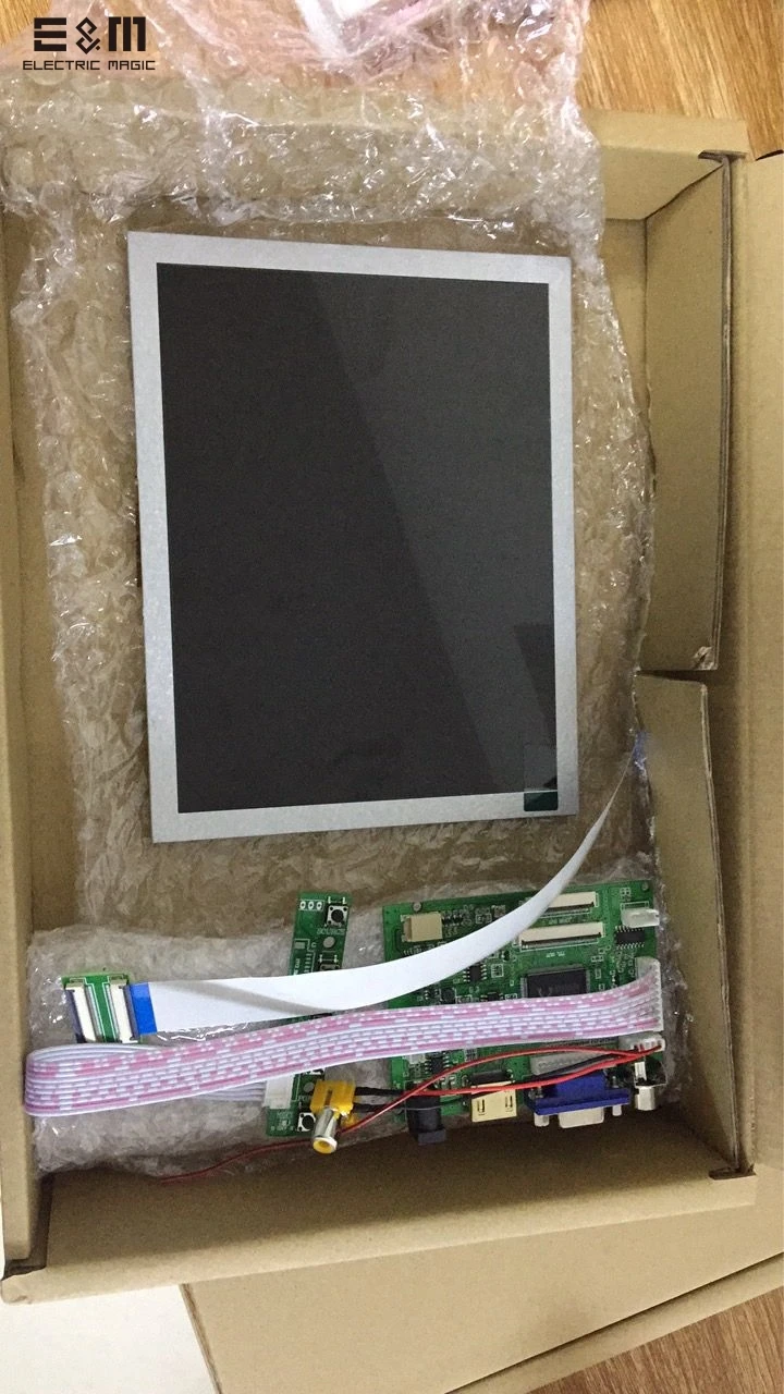 E & M 8 дюймовый 1024*768 IPS ЖК модуль набор мониторов для Raspberry Pi Автомобильный задний