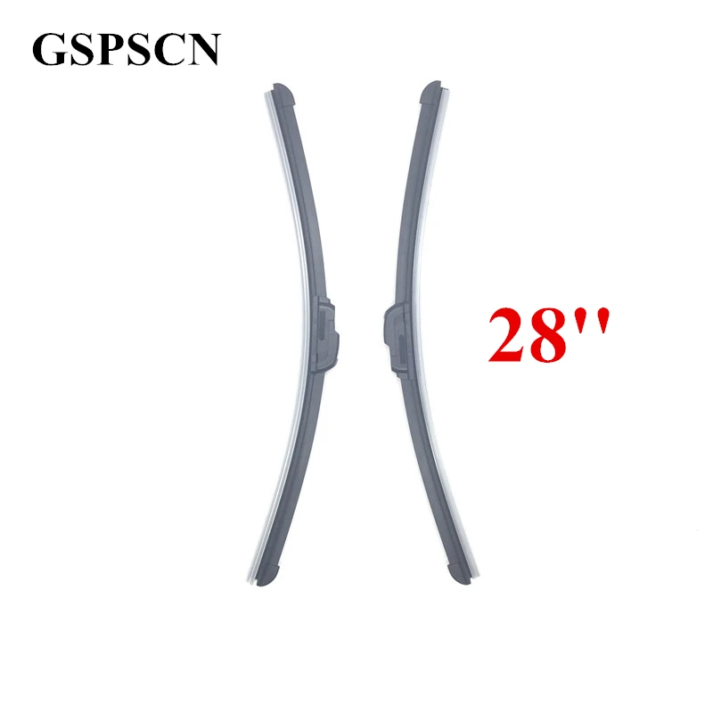 

GSPSCN Universal auto U-type Soft Frameless Bracketless Rubber Car Windshield Wiper Blade 28 inch 1pcs good quality