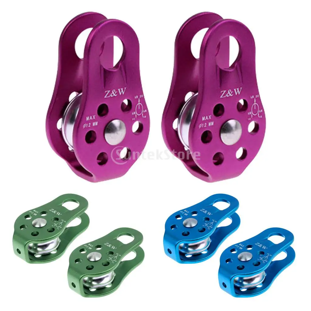 Safety 20KN Fixed Single Sheave Pulley for Tree Rigging Arborist Climbing 