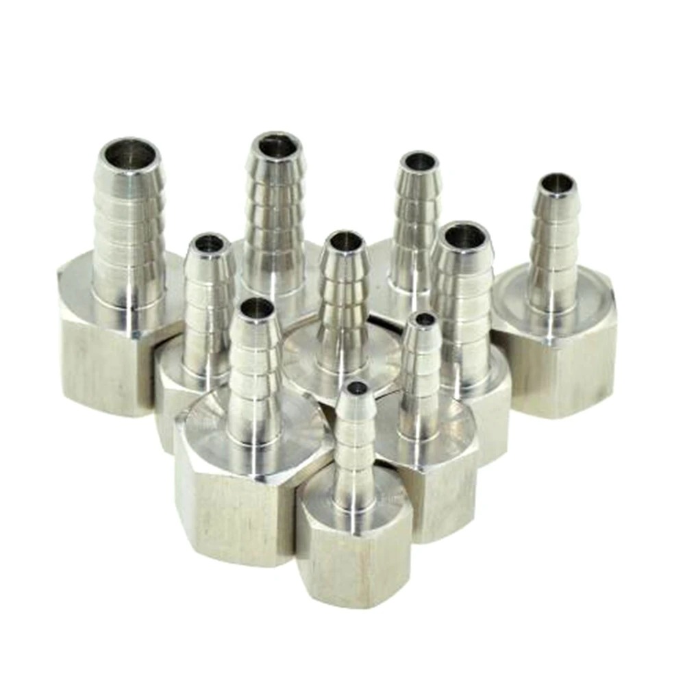 

BSP Female Straight Hose Barb Joint Pipe Connection 304 Stainless Steel Connector Tail Fittings