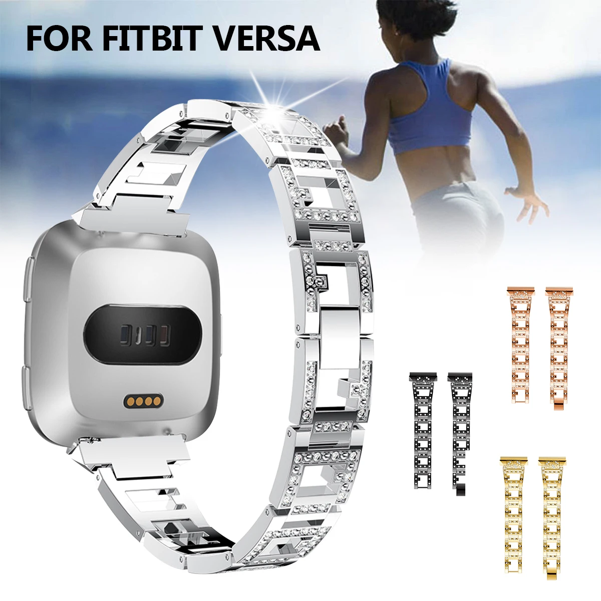 fitbit versa bling bands