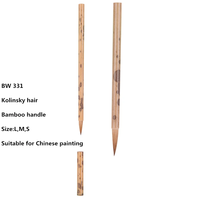 

High quality 1PC BW-311 kolinsky hair bamboo handle Chinese painting supplies art calligraphy paint brush