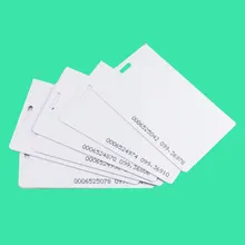 Бесконтактный Смарт RFID карты 125 кГц TK4100 EM4100 TK4100 белая карточка из ПВХ ISO Стандартный для Система контроля доступа