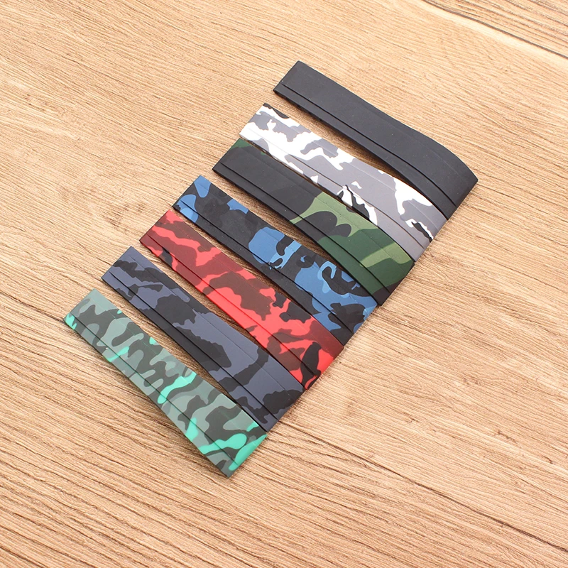 watch accessories Camo nature silicone Rubber Watchband watch band For Role strap Daytona Submariner GMT OYSTERFLEX Bracelet