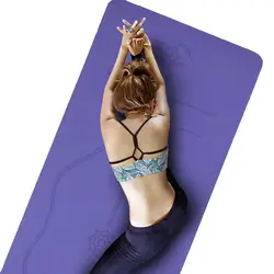 Положение Линия Premium коврики для йоги безвкусные Нескользящие начинающих Спорт Фитнес упражнения гимнастика Пилат Коврик для йоги 185 см x 61