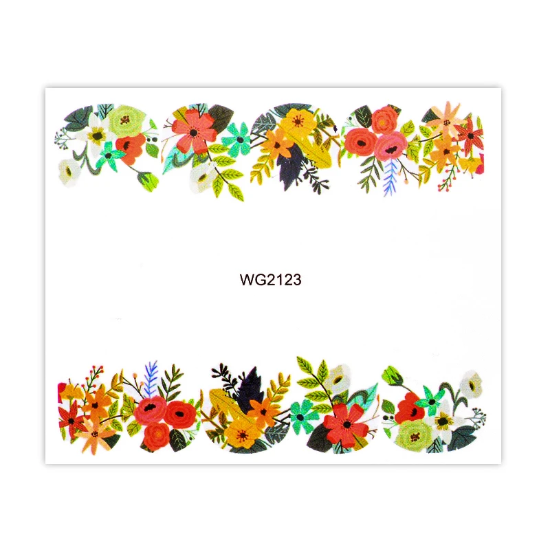 Mtssii 1 лист 3D Звезда олень Цветущий цветок для дизайна ногтей Водные Наклейки s Переводные маникюрные декоративные смешанные наклейки для ногтей - Цвет: M07004