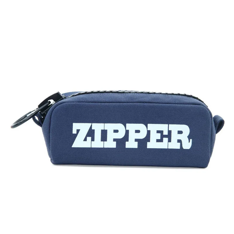 

Big zipper pencil bag Canvas Cases school pencil case Stationery Storage bag pencilcase school supplies Office supplies Navyblue