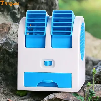 

USB small electric fan air conditioning refrigeration large wind student hostel portable rechargeable batte NEW