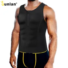 Junlan пояс для похудения для мужчин костюм для сауны неопреновый жилет боди фитнес-формы Талии Тренажер для похудения моделирующий ремень