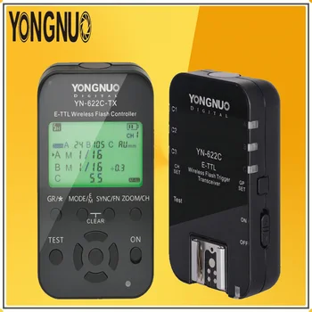 

YONGNUO YN-622C-TX Transmitte + YN622C Single Transceiver Kit 2.4G Wireless TTL Flash Trigger Transceiver Controller For Canon