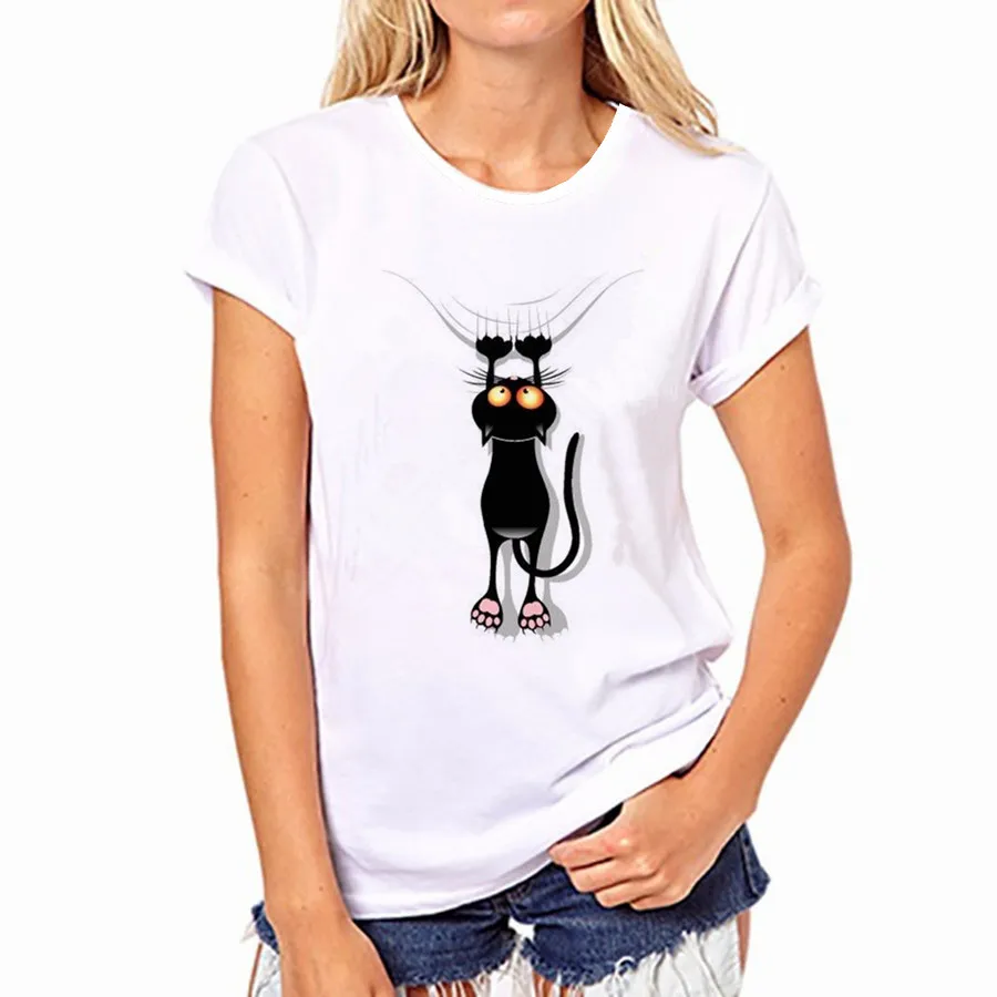Футболка женская с круглым вырезом из чистого хлопка|cute tshirt|tshirt womenkawaii clothes |