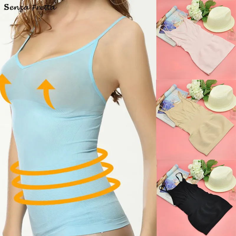 

Women Bra Cami Tank Top Body Shaper Removable Shaper Corrective Underwear Slimming Vest Corset Slim Shapewear