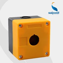 Одобренный CE водонепроницаемый кнопочный переключатель управляемая коробка/1 отверстие кнопочная коробка(IP65) 71*71*63 мм