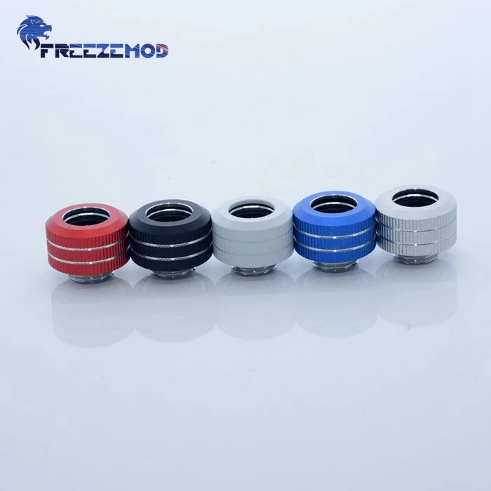 

FREEZEMOD computer water cooling 12MM color hard tube fitting 3 sealing ring internal thread fixing G1/4 thread. BYGKN-C12