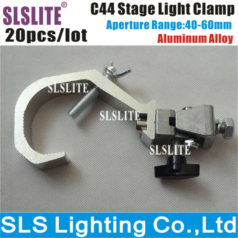 

20PCS/LOT Heavy duty hook aluminium truss tigger clamp stage light moving head led par hook style Eye Ring Coupler Pro O-Clamp