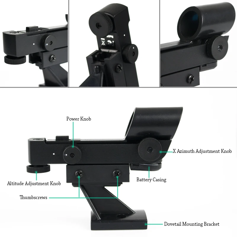Телескоп Звездная указка красная точка искатель прицел Finderscope Starpointer для астрономических телескопов с выдвижным кронштейном