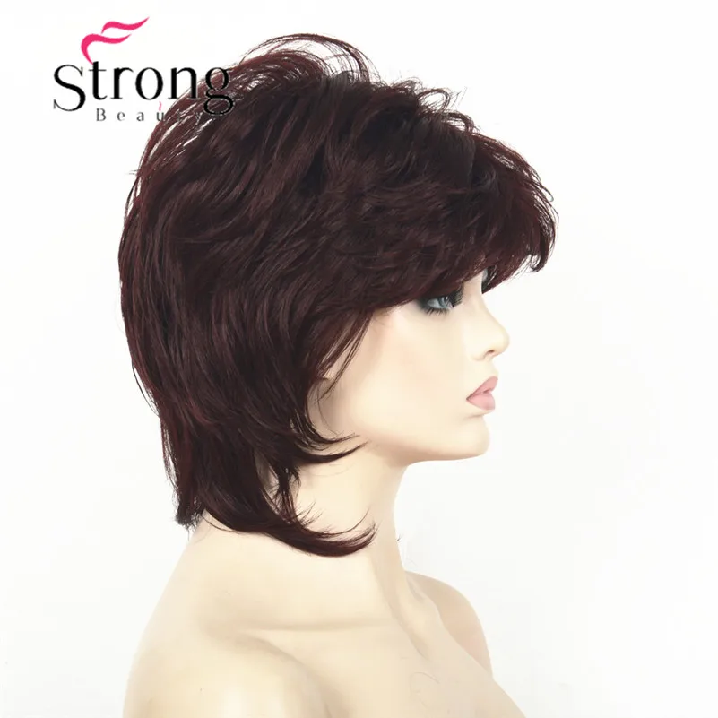 L-1943A #99T Deep wine Burgundy women's wig (3)