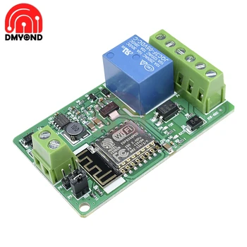 

220V 10A ESP8266 Network Relay WIFI Module DC 7-30V HTTP Control TCP Client TVS Protection 4-layers Board PCB Pin Anti-climb