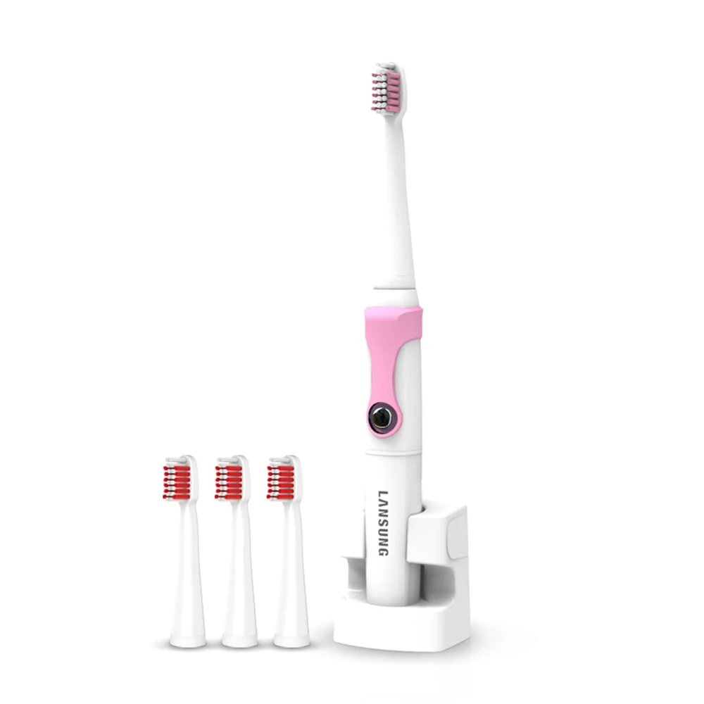 Ультра звуковая зубная щетка гигиена полости рта Электронная зубная щетка Детская электрическая зубная щетка lansung SN902 sonic электрическая зубная щетка 5 - Цвет: pink
