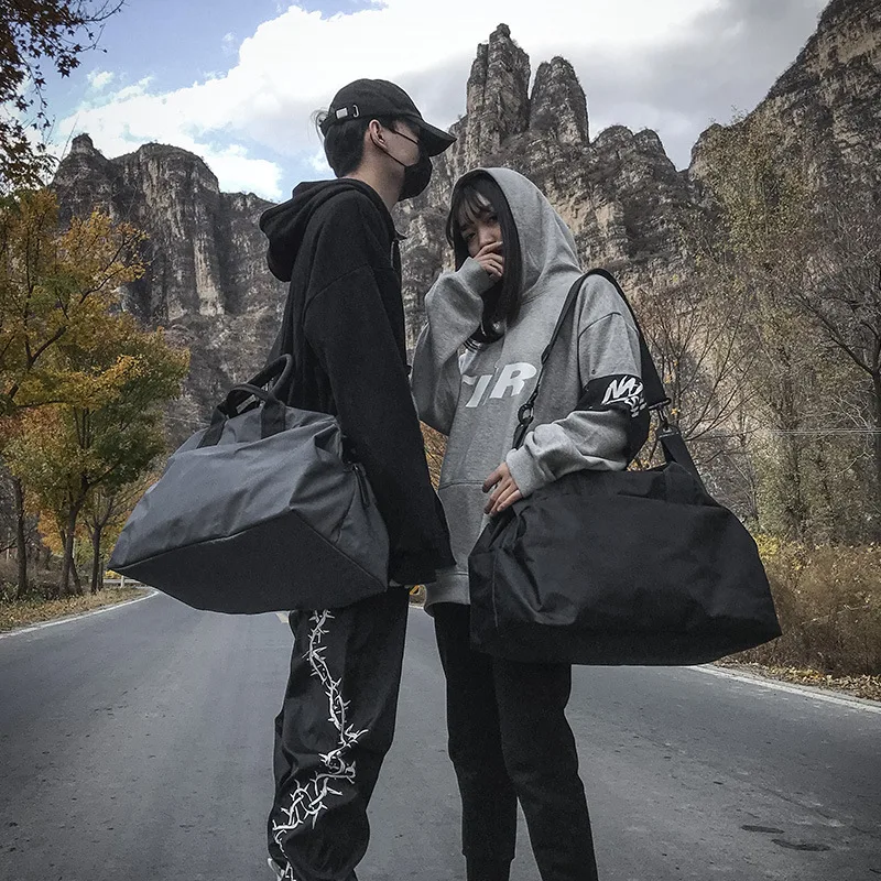 Корейские нейлоновые короткие дорожные сумки для мужчин легкая модная деловая