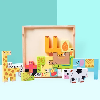 

Educational Toys Puzzle Wooden Animal Children Student 3D 2-4 Years,5-7 Years,8-11 Years,12-15 Years,> 6 Old,> 8 3 Wood Unisex