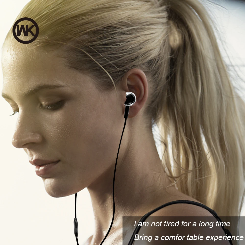 

WK Wired Fone De Ouvido Earphone Stereo Bass Headphones Precise Sound 3.5mm Headset with HD Mic Earbuds Auriculares Con Cable KZ