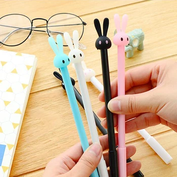 

1 PCS 0.38MM Cartoon Cute Silicone Rabbit Jelly Modeling Pen Gel Pen Student's Gift Gel Pen Stationery School&Office Supplies