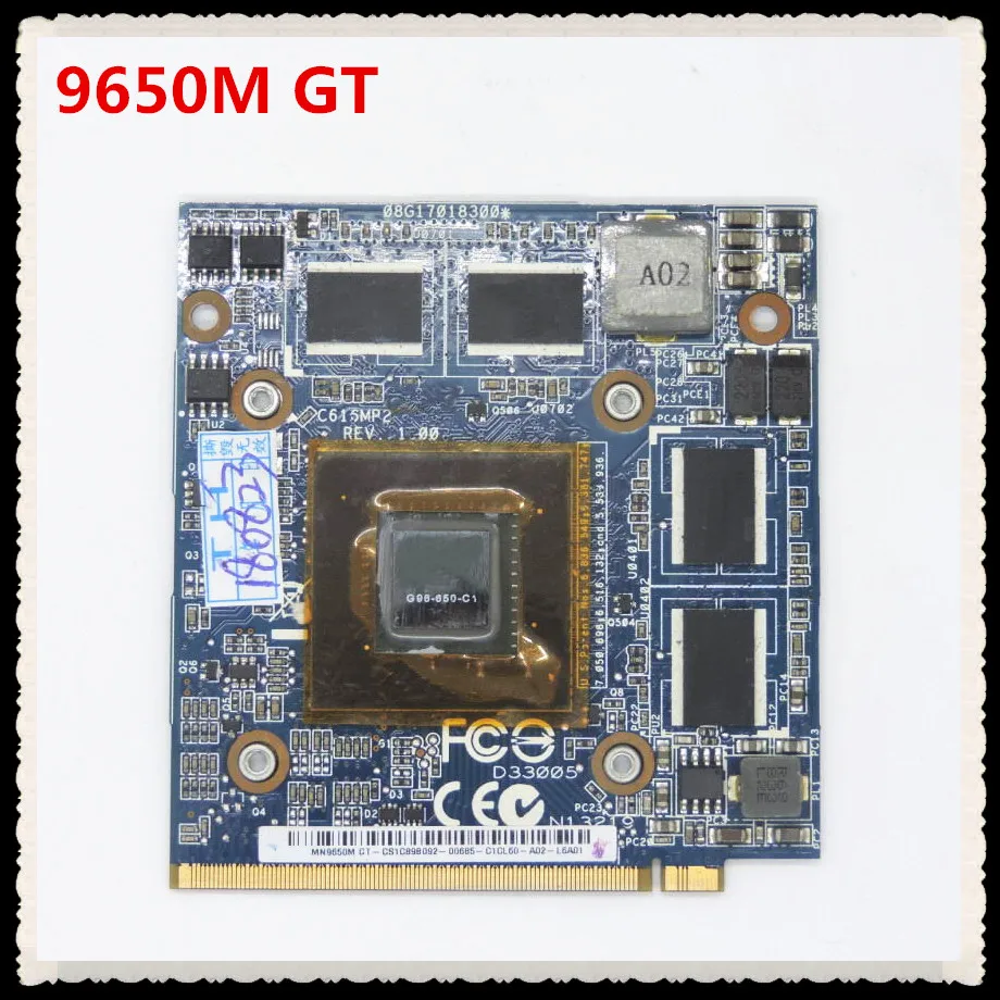 

Видеокарта 9650M GT G96 650 C1 08G17018300 C616MMP2 REV 1,00 DDR2 VGA для ноутбука Dell Alienware M5500 M5700, ASUS серии C90S