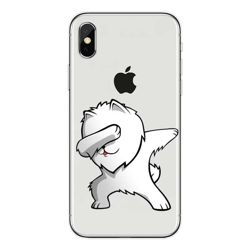 Pomeranian cao bonito Caso Capa Dura para o iPhone Da Apple X XS Max XR 6 7 8 Plus alem de 5 10 de Casos de Telefone Coque - Цвет: TPU