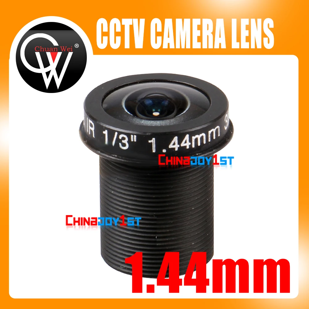 

5PCS/LOT Panoramic 3MP 1.44mm lens 180 Degree F2.0 1/3" M12 CCTV lens Fisheye for 720P/1080P CCTV IP Camera