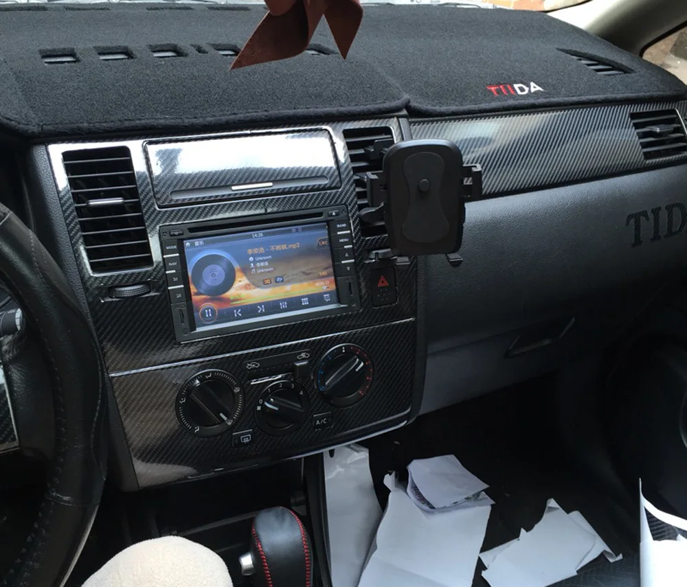 Для Nissan Tiida 2005 2010 внутренняя панель Центрального управления Ручка двери 3D/5D