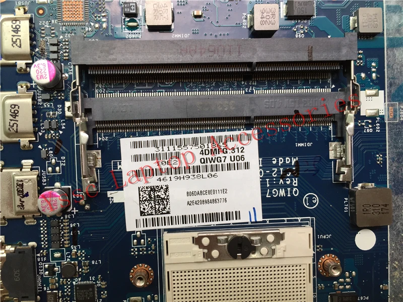 Новая материнская плата QIWG7 LA 7983P для ноутбука Lenovo G780 PGA989 DDR3 Гарантия: 90 дней|qiwg7