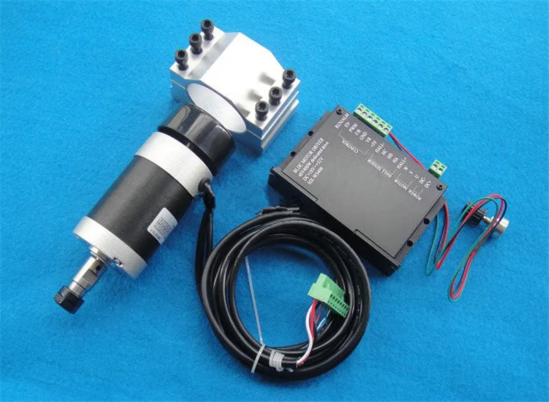 

400w ER11 12000RPM BL DC spindle motor&PWM MACH3 Driver controller&mount bracket CNC DIY kits