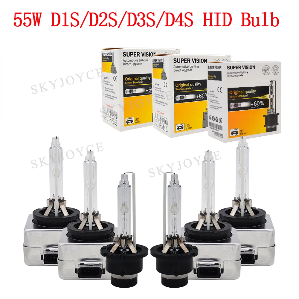 SKYJOYCE HID лампа 55 Вт Xenon D1S D2S D3S D4S ксеноновая 4300K 5000K 8000K 10000K 55W D1R D2R D3R D4R для