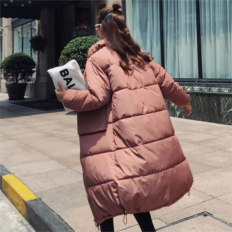 Новое поступление 2019 года женская зимняя куртка в Корейском стиле свободное