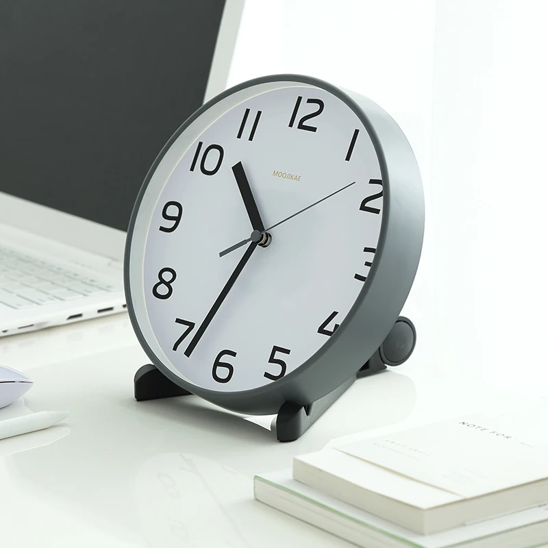 

Clock clock, living room clock, hanging dual-use white pointer mute watch, decorative clock bedroom decoration