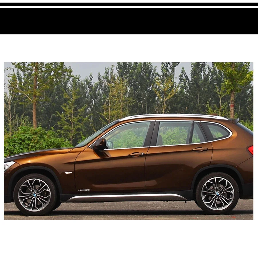 Lsrtw2017 304 из нержавеющей стали окна автомобиля отделка украшения для bmw x1 2009 2010 2011 2012 2013 E84